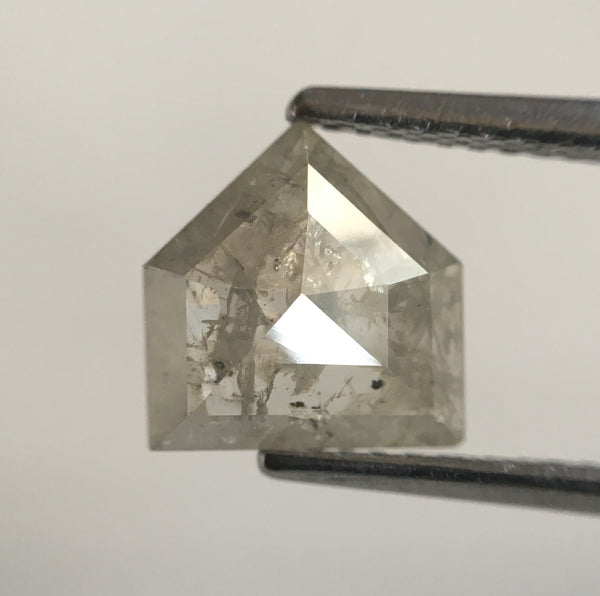 1.41 Ct Fancy light grey antique shape natural loose diamond 7.95 mm X 7.91 mm X 2.42 mm Pentagon shape diamond use for jewelry SJ56/44