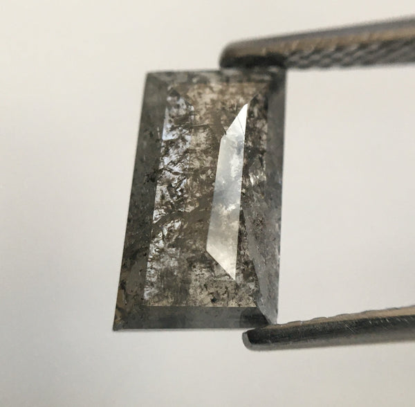 1.26 Ct Fancy Grey Parallelogram Shape Natural Loose Diamond, 9.64 mm X 5.63 mm X 2.03 mm Geometric Shape Grey Natural Loose Diamond SJ56/56