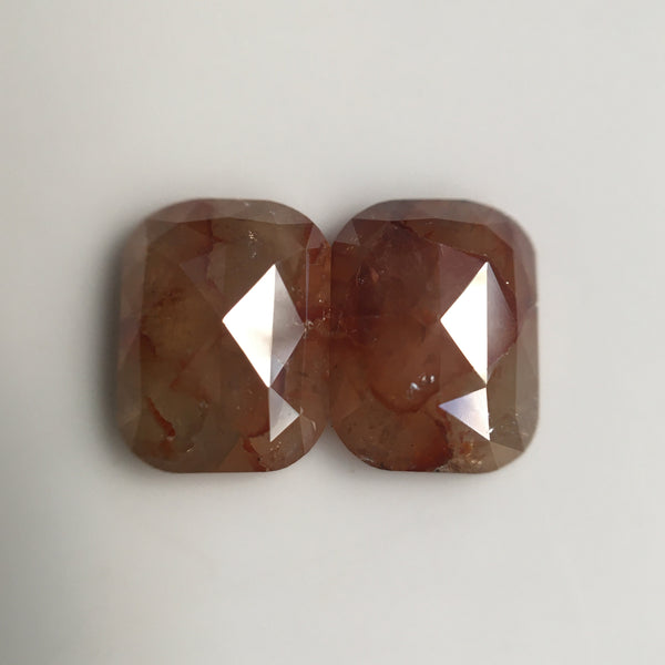 3.69 Ct Pair Brownish Yellow Oval Shape Natural Loose Diamond 8.80 mm X 6.60 mm X 3.01 mm Natural Loose Diamond SJ57/06
