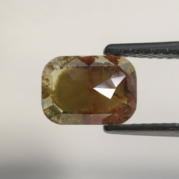 Pair 2.60 Ct Oval Shape Yellowish Brown Natural Loose Diamond 8.02 mm X 5.81 mm X 2.63 mm, Oval Shape Rose Cut Natural Diamond SJ57/08