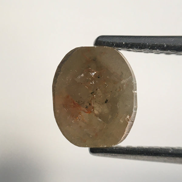 2.67 Ct Pair Yellowish Brown Oval Shape Natural Loose Diamond 7.30 mm X 6.18 mm X 3.07 mm Natural Loose Diamond SJ57/09