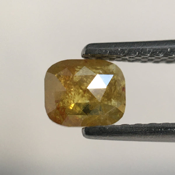 0.88 Ct Pair Yellow Oval Shape Natural Loose Diamond 5.02 mm X 4.26 mm X 2.03 mm Natural Loose Diamond SJ57/11