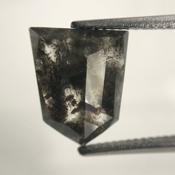 5.92 Ct Pentagon shape Salt and pepper natural loose diamond 12.10 mm X 9.90 mm X 2.60 mm antique shape diamond use for jewelry SJ59/02
