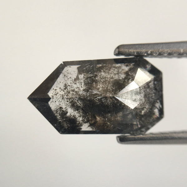 1.60 Ct Shield shape natural loose diamond 11.10 mm X 6.30 mm X 2.40 mm Fancy Grey geometric shape natural loose polished diamond SJ59/10