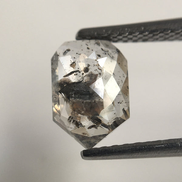 1.28 Ct Fancy Grey Shield Shape Natural Loose Diamond 8.50 mm X 5.90 mm X 2.30 mm, geometric shape natural loose polished diamond SJ59/17