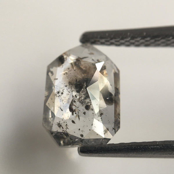 1.28 Ct Fancy Grey Shield Shape Natural Loose Diamond 8.50 mm X 5.90 mm X 2.30 mm, geometric shape natural loose polished diamond SJ59/17
