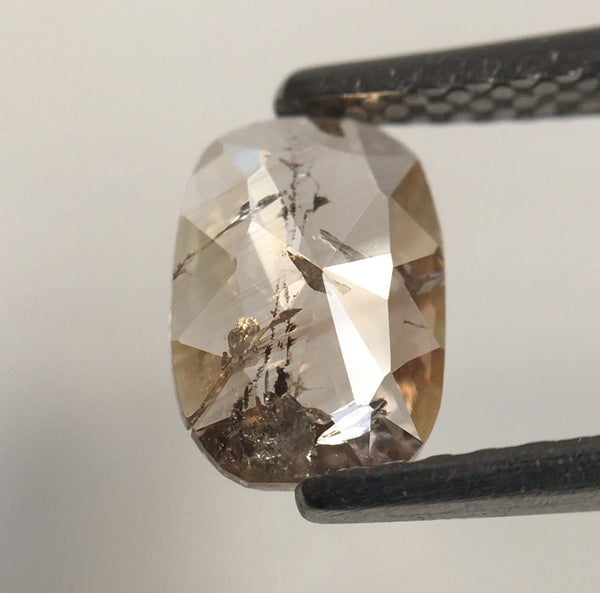 0.63 Ct Oval Shape Light brown Natural Loose Diamond 7.10 mm X 5.02 mm X 1.74 mm Oval Shape Rose Cut Natural Loose Diamond SJ60/19
