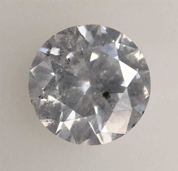 0.92 Ct Natural Loose Diamond Round Brilliant Cut Milky Color i3 Clarity 6.17 MM x 3.68 MM Size, Round Brilliant Cut Diamond SJ34/122