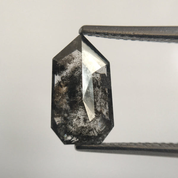 1.60 Ct Shield shape natural loose diamond 11.10 mm X 6.30 mm X 2.40 mm Fancy Grey geometric shape natural loose polished diamond SJ59/10