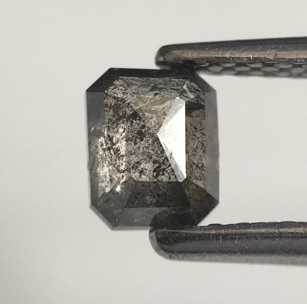 0.49 Ct Grey Emerald Shape Natural Loose Diamond, 4.70 mm x 3.88 mm x 2.34 mm Emerald Step cut Natural Loose Diamond For Jewelry SJ60/43