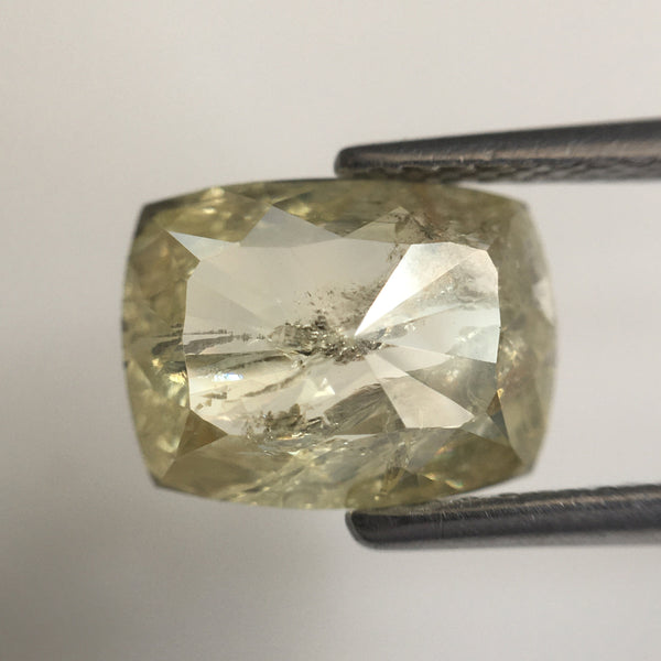 2.21 Ct Natural Loose Diamond Light Yellow Oval Shape Rose cut 9.76 MM x 7.36 MM x 3.02 MM Rose Cut Natural Loose Diamond For Ring SJ62/10