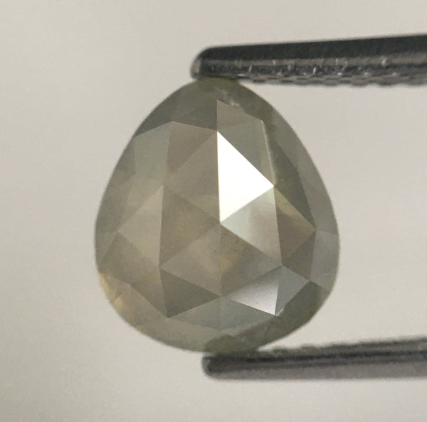 1.57 Ct Natural Loose Diamond Pear Shape Fancy Color 7.64 MM x 6.76 MM x 3.56 MM Pear Shape Rose Cut i3 Clarity Natural Diamond SJ62/26