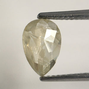 1.09 Ct Natural Loose Diamond Pear Shape Fancy Color 9.22 MM x 6.23 MM x 2.15 MM Pear Shape Rose Cut i3 Clarity Natural Diamond SJ62/25