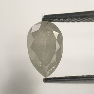 1.39 Ct Natural Loose Diamond Pear Shape Fancy color, 8.59 MM x 5.38 MM x 3.75 MM Fancy Grey Rose Cut Natural Fancy Diamond SJ63/01