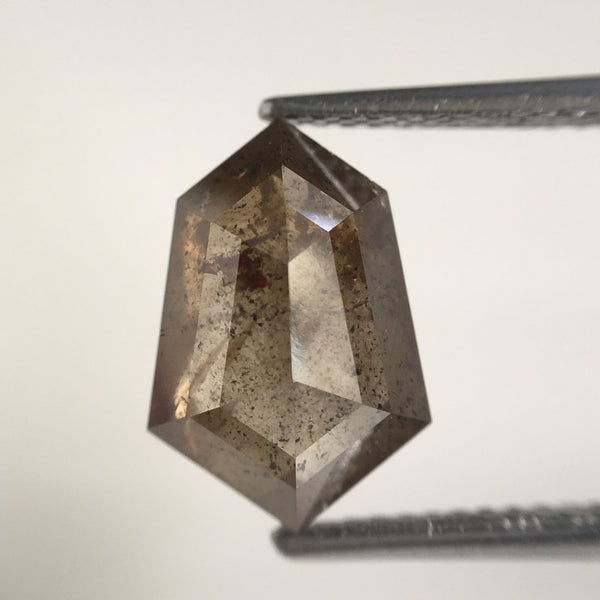 3.74 Ct Natural Loose Diamond Shield Shape 11.79 MM X 8.06 MM X 4.89 MM Fancy Brown Geometric shape Diamond, Fancy Brown Diamond SJ64/42