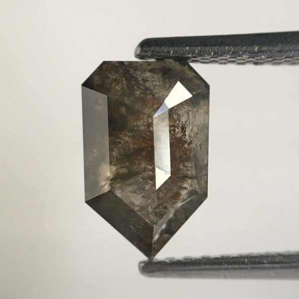 1.50 Ct Shield shape Natural loose diamond, 8.72 MM X 5.67 MM X 3.03 MM Fancy grey geometric shape polished diamond best for ring SJ64/51
