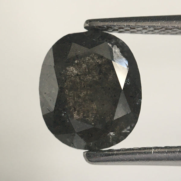 1.97 Ct Natural Loose Diamond Oval Shape Brilliant Rose cut, 8.31 MM x 7.01 MM x 4.00 MM Size Rustic Natural Loose Diamond SJ65/21