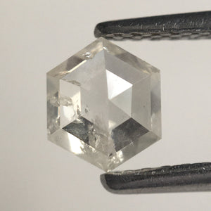 0.66 Ct Hexagon Shape Gray Color Natural Loose Diamond, 5.60 MM x 4.71 MM x 2.80 MM Geometry Shape Natural Loose Diamond SJ66/03