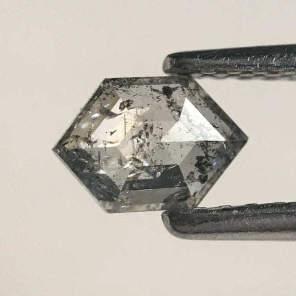0.39 Ct Hexagon Shape Gray Color Natural Loose Diamond, 6.10 x mm 4.08 mm x 1.99 mm Geometry Shape Natural Loose Diamond SJ66/10