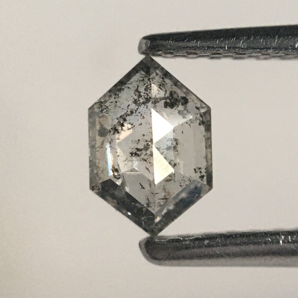 0.39 Ct Hexagon Shape Gray Color Natural Loose Diamond, 6.10 x mm 4.08 mm x 1.99 mm Geometry Shape Natural Loose Diamond SJ66/10