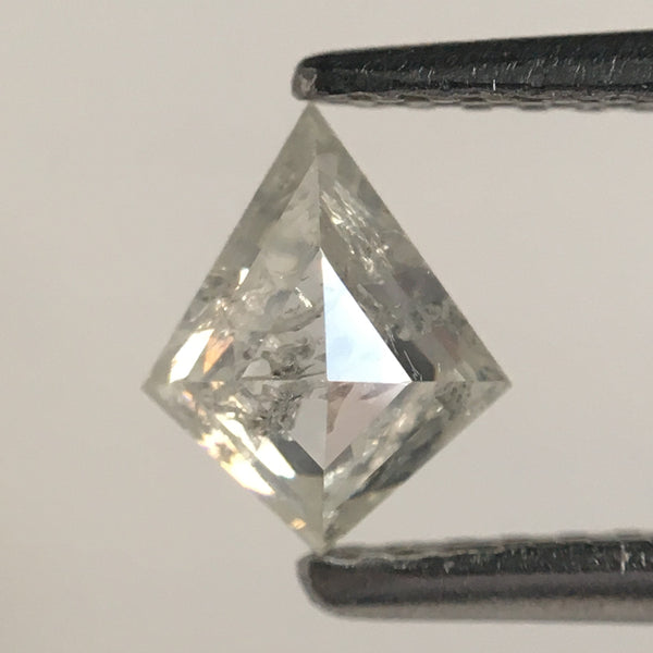 0.51 Ct Natural Loose Diamond Salt and Pepper Kite shape, 6.44 MM x 5.28 MM x 2.53 MM Light Gray Translucent Natural Loose Diamond SJ66/12