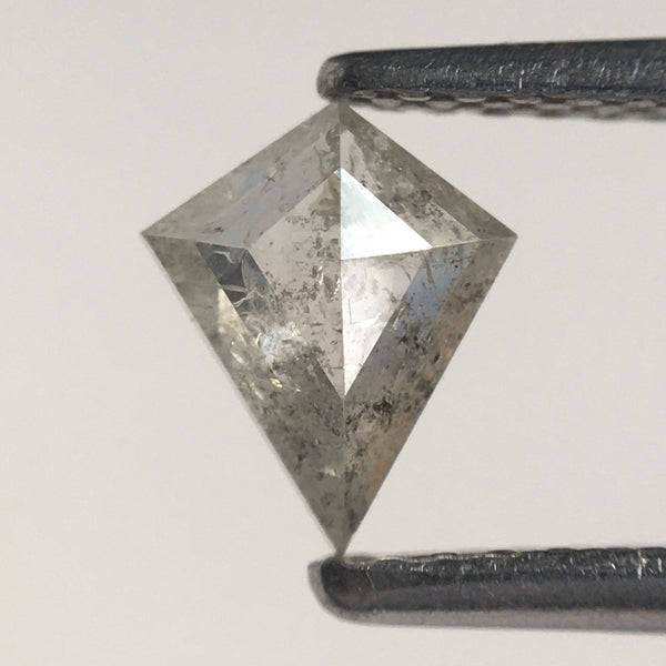 0.46 Ct Natural Loose Diamond Salt and Pepper Kite shape, 6.53 MM x 5.40 MM x 2.19 MM Light Gray Translucent Natural Loose Diamond SJ66/16