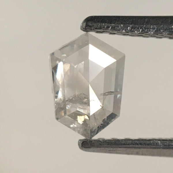 0.45 Ct Hexagon Shape Gray Color Natural Loose Diamond, 6.36 mm x 4.52 mm x 1.68 mm Geometry Shape Natural Loose Diamond SJ66/18