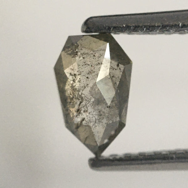 0.55 Ct Natural shield shape loose diamond, 6.72 MM X 4.32 MM X 2.14 MM Fancy grey polished diamond best for ring SJ64/29