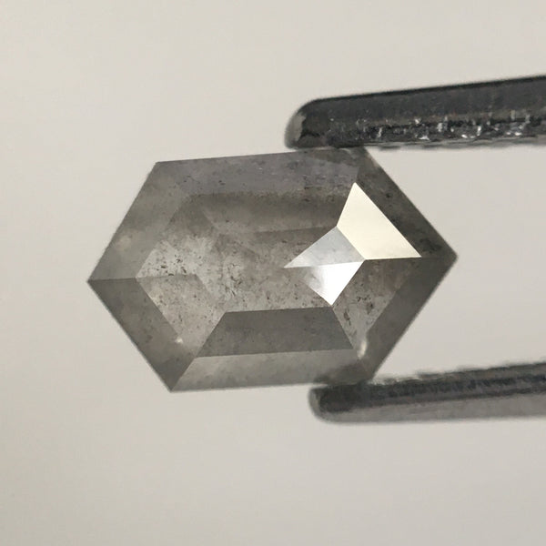 0.68 Ct Hexagon Shape Gray Color Natural Loose Diamond, 6.65 MM X 4.18 MM X 2.46 MM Geometry Shape Natural Loose Diamond SJ64/47