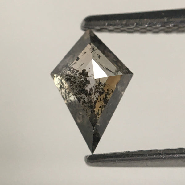 0.68 Ct Natural Loose Diamond Kite Shape, 7.78 MM X 5.11 MM X 3.08 MM salt and pepper Geometric shape natural diamond for Jewelry SJ64/62