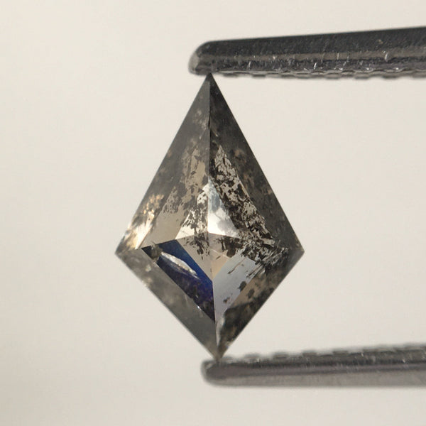 0.68 Ct Natural Loose Diamond Kite Shape, 7.78 MM X 5.11 MM X 3.08 MM salt and pepper Geometric shape natural diamond for Jewelry SJ64/62