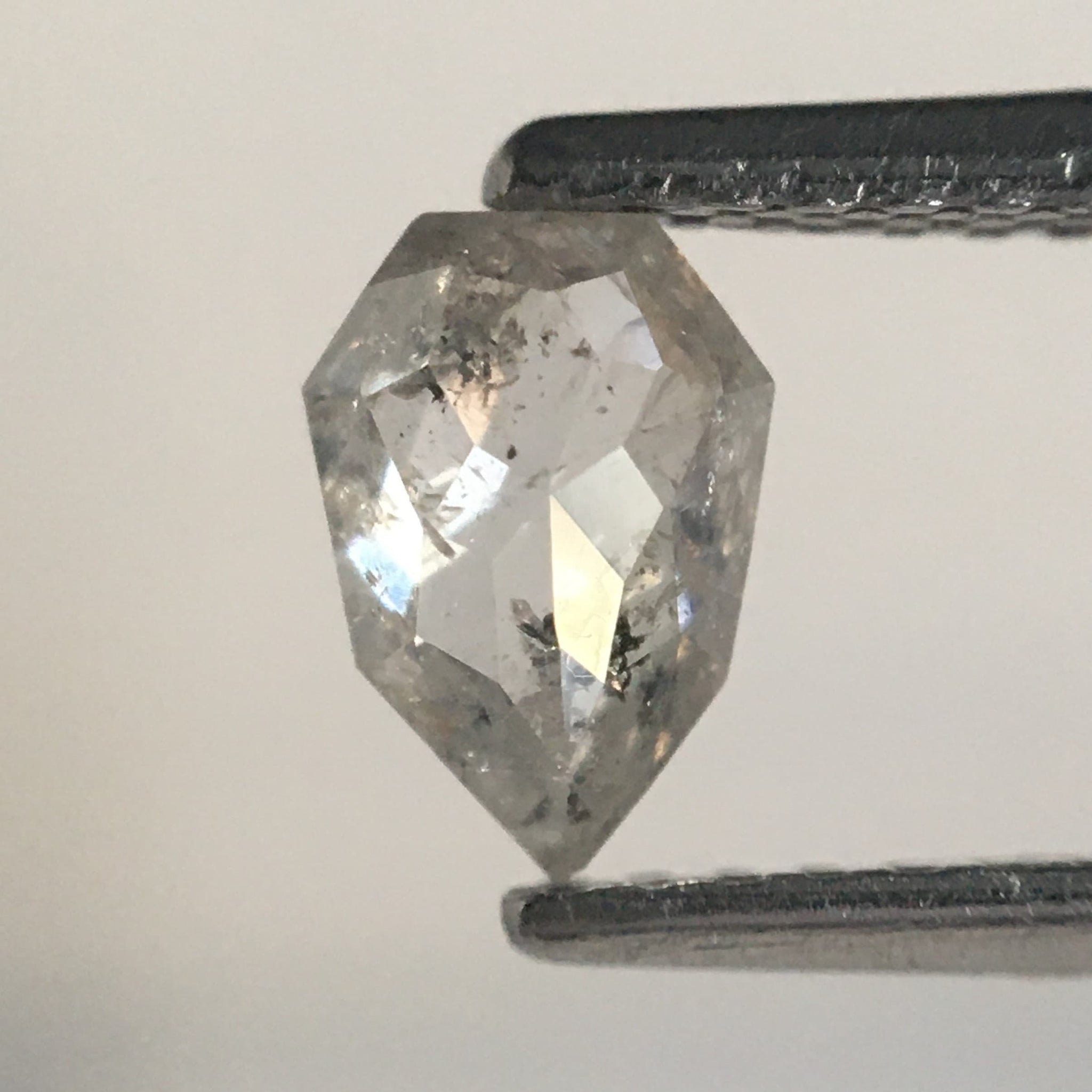 0.56 Ct Natural Loose Diamond Light Grey Shield Shape, 6.19 MM x 4.35 MM x 2.45 MM White Fancy Shape Natural Loose Diamond for ring SJ66/11