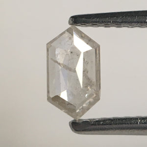 0.36 Ct Hexagon Shape Gray Color Natural Loose Diamond, 6.38 MM x 3.60 MM x 1.71 MM Geometry Shape Natural Loose Diamond SJ66/30
