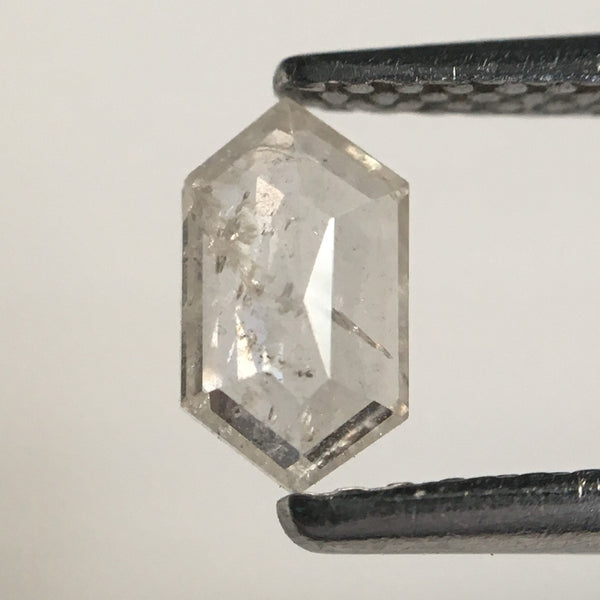 0.36 Ct Hexagon Shape Gray Color Natural Loose Diamond, 6.38 MM x 3.60 MM x 1.71 MM Geometry Shape Natural Loose Diamond SJ66/30