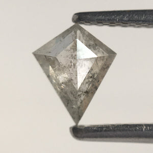 0.46 Ct Natural Loose Diamond Salt and Pepper Kite shape, 6.53 MM x 5.40 MM x 2.19 MM Light Gray Translucent Natural Loose Diamond SJ66/16