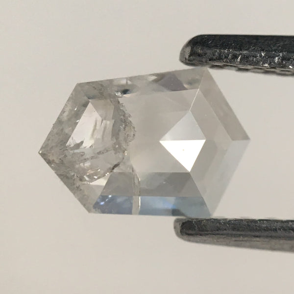 0.45 Ct Hexagon Shape Gray Color Natural Loose Diamond, 6.36 mm x 4.52 mm x 1.68 mm Geometry Shape Natural Loose Diamond SJ66/18