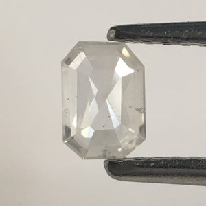 0.24 Ct Natural Loose Diamond Gray White Color Emerald Shape, 5.20 mm x 3.67 mm x 1.35 mm Gray White i3 clarity Natural Diamond SJ66/29