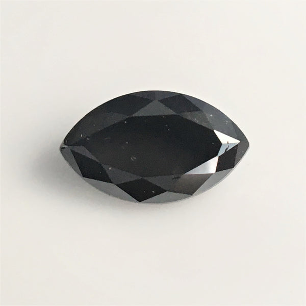 Marquise Shaped Natural Brilliant Cut Loose Diamond, 5.00 mm x 3.00 mm Heated Black Diamond, Brilliant Cut Loose Diamond SJBUY