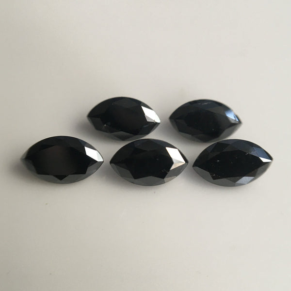 Marquise Shaped Natural Brilliant Cut Loose Diamond, 5.00 mm x 3.00 mm Heated Black Diamond, Brilliant Cut Loose Diamond SJBUY