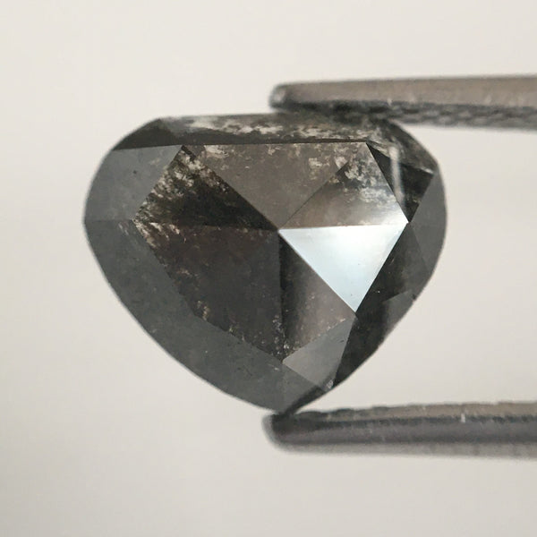 2.07 Ct Natural Loose Diamond Black Salt and Pepper Pear Shape, 6.95 mm X 8.42 mm X 4.05 mm Polished Diamond best for engagement  SJ02/08