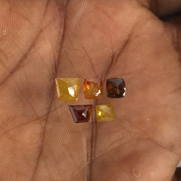 3.03 Ct Natural Loose Diamond Fancy Color Geometric Shape, 4.11 mm to 5.72 mm Mix Shape Natural Loose Diamond use for Jewelry SJ67/14
