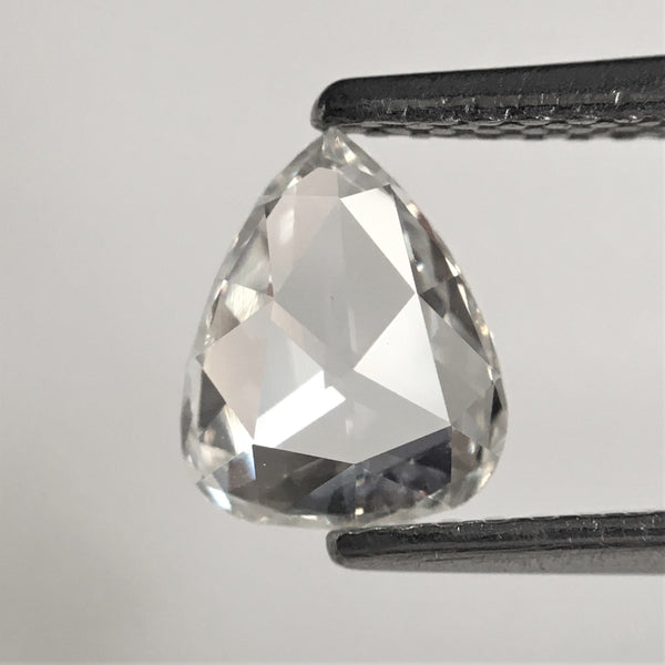 0.62 Ct Pear Shape Rose Cut Natural Diamond, 7.20 mm x 6.00 mm x 1.90 mm F/G Color Pear Shape Diamond, Rose Cut Loose Diamond  AJ08/16