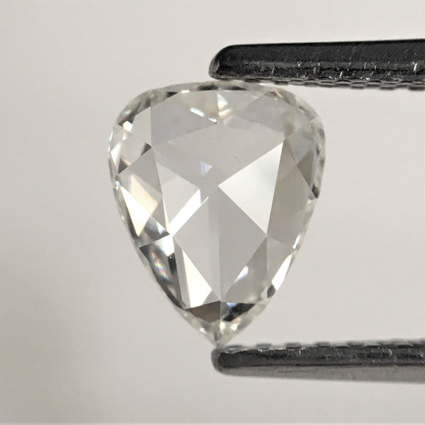0.62 Ct Pear Shape Rose Cut Natural Diamond, 7.20 mm x 6.00 mm x 1.90 mm F/G Color Pear Shape Diamond, Rose Cut Loose Diamond  AJ08/16