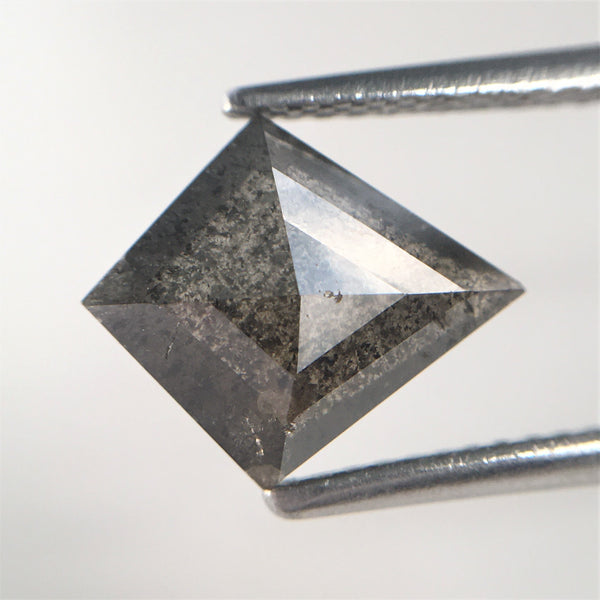 1.86 Ct 11.09 mm X 9.22 mm X 2.99 mm Grey Black Color Kite shape Natural Loose Diamond, Kite shape Superb Quality Diamond SJ07/35