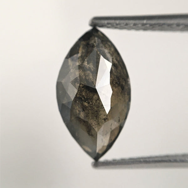2.58 Ct Marquise Shaped Natural Brilliant Loose Diamond, 12.94 mm x 7.19 mm X 3.56 mm Fancy Color Rose Cut Loose Diamond SJ09/23