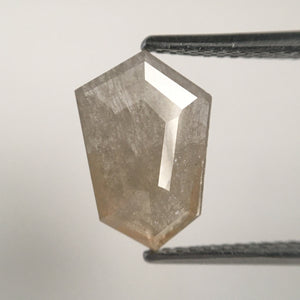 2.11 Ct Grey Yellow Color Shield Shape Loose Diamond, 11.90 mm X 8.07 mm X 2.30 mm, Fancy Shape Polished Diamond for engagement ring SJ07/66