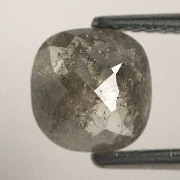 1.16 Ct Oval Shape Gray Color Natural Loose Diamond 7.02 mm X 7.31 mm X 2.65 mm Grey Oval Shape Rose Cut Natural Loose Diamond SJ07/100