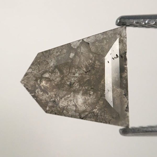 1.46 Ct Fancy Grey Pentagon Shape Diamond, 10.02 mm X 9.78 mm X 1.53 mm Pentagon shape Natural Diamond Use for Jewelry making SJ05/44