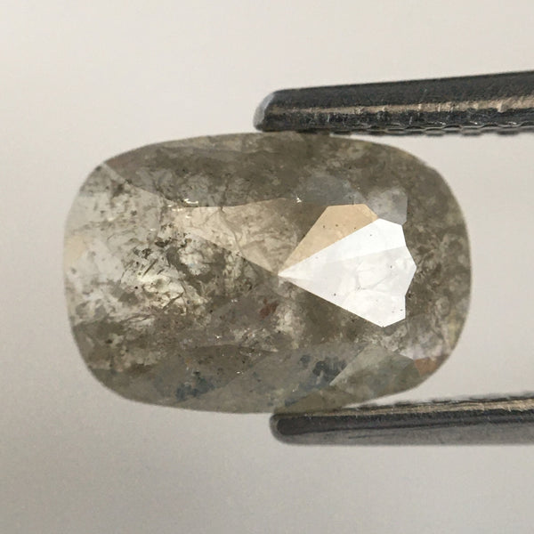 1.39 Ct 8.97 mm X 6.17 mm X 2.47 mm Oval Shape Fancy Gray Natural Loose Diamond Grey Oval Shape Rose Cut Natural Loose Diamond SJ07/103