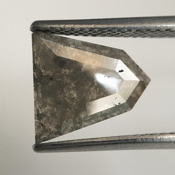 1.50 Ct Grey Color Pentagon Shape Natural Loose Diamond, 10.21 mm X 9.45 mm X 1.56 mm Shield shape Natural Diamond for Jewelry SJ05/58